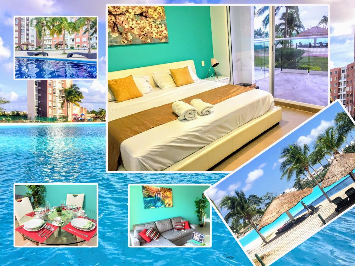 Escape Al Caribe Con Una Vista Impresionante En Pilarita'S Dream Lagoons Cancun Bagian luar foto